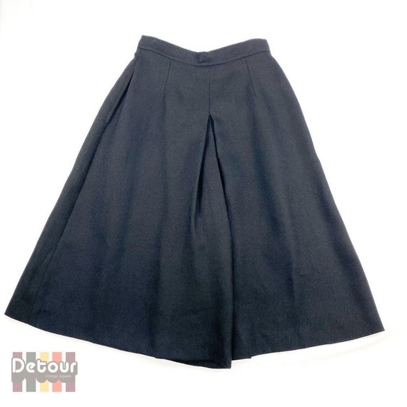 Vintage 1970s culottes 70s black shorts size smal… - image 5