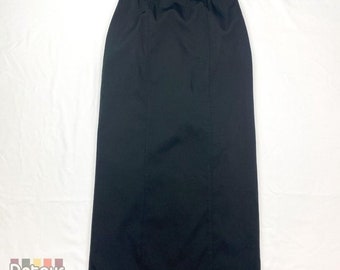 Vintage 1990s black maxi skirt Sz Sm