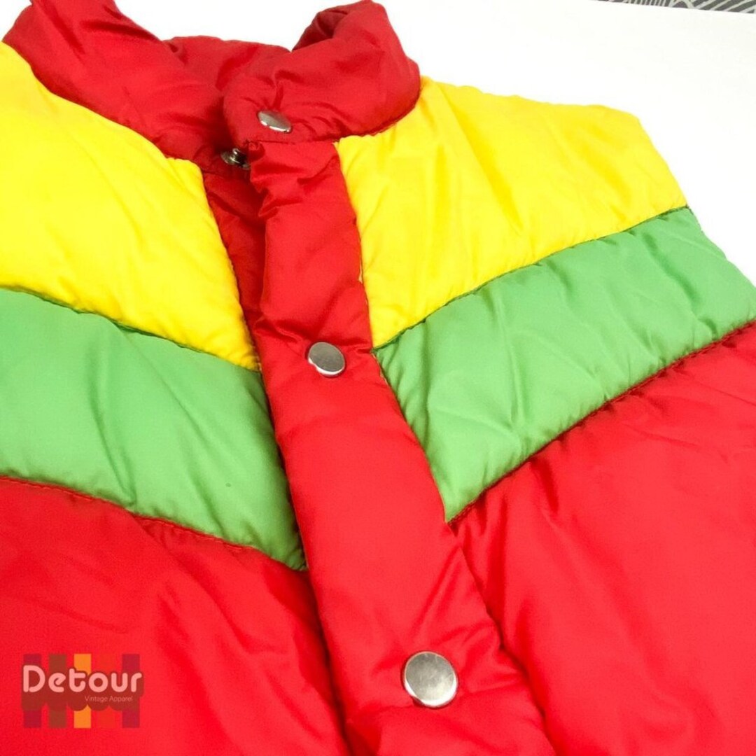 Weather Watcher Down Vest, Men's Size M unclear blue type Vintage Second Hand