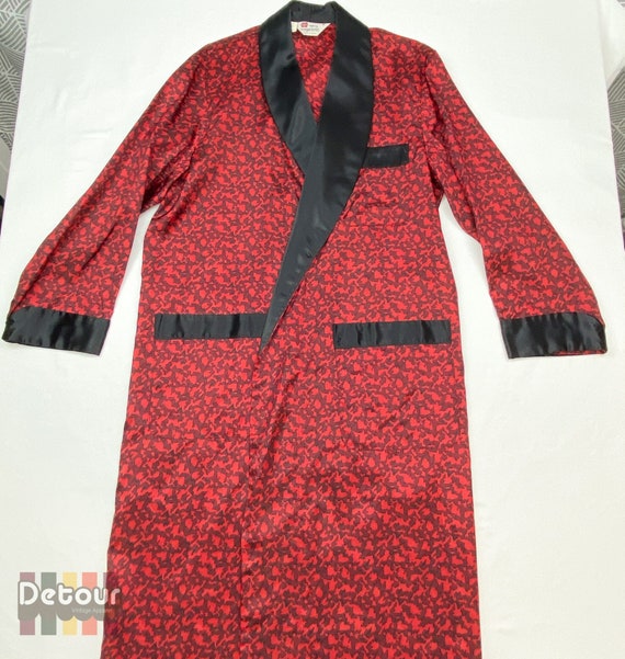 black and red dressing gown Dual Tone Dress | Black / Red main image 0