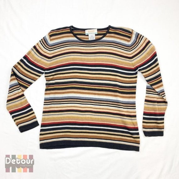 Vintage 1990s striped sweater - image 1