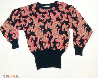Vintage 1980s batwing sweater sz Small