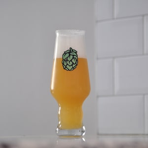 Unique IPA Beer Glasses || 17oz Craft Beer Glassware