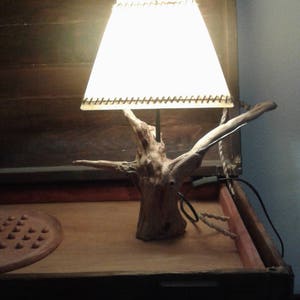 Holz aus Wacholder Nachahmung Pergament Bildschirm Lampe | Etsy