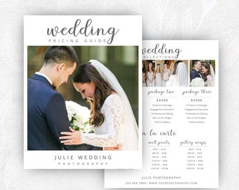 Wedding Photography Price List Template, Photographer Price List, Photography Pricing Guide Template, Pricing Guide For Wedding Photographer