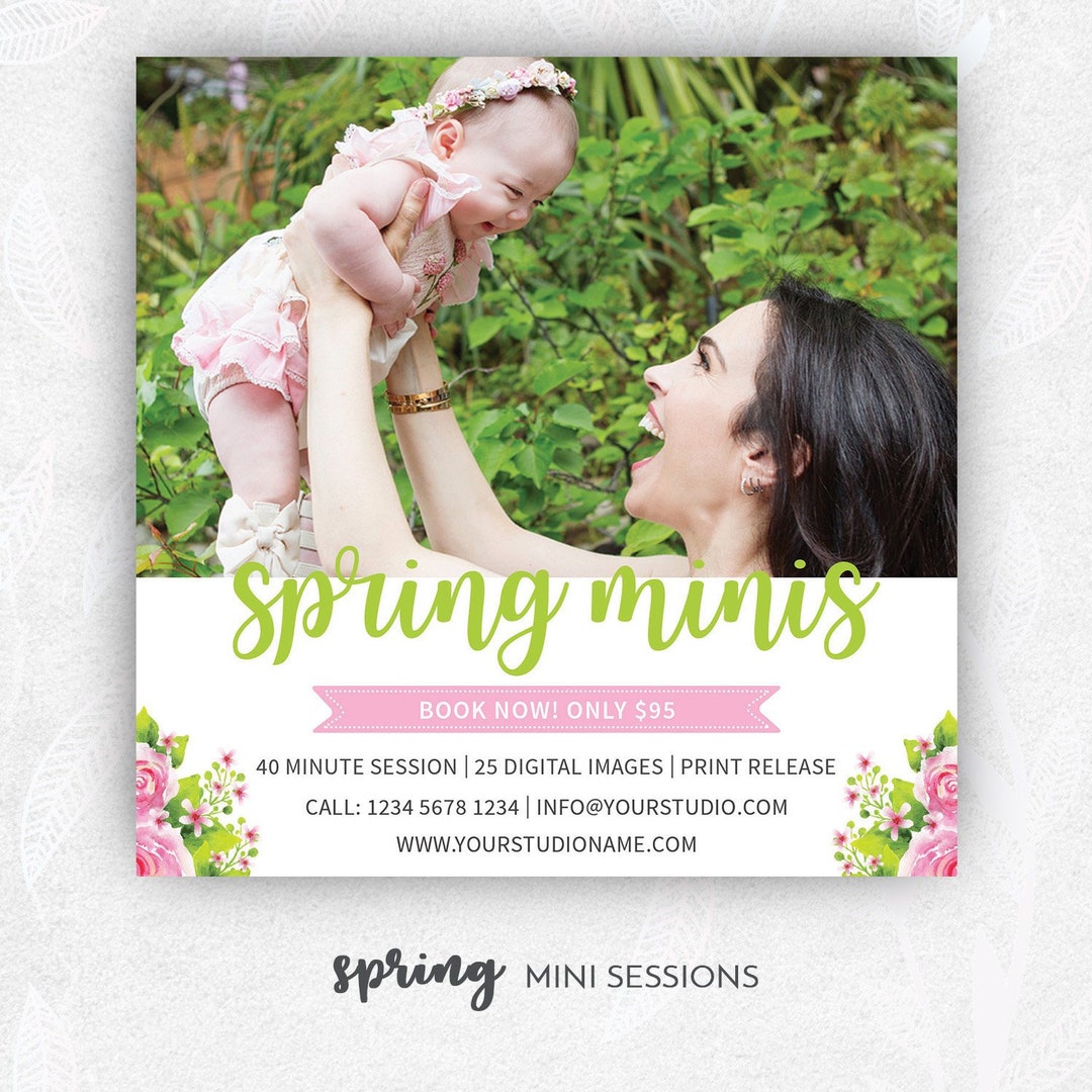 Spring Mini Session Template, Spring Mini Session, Photography ...