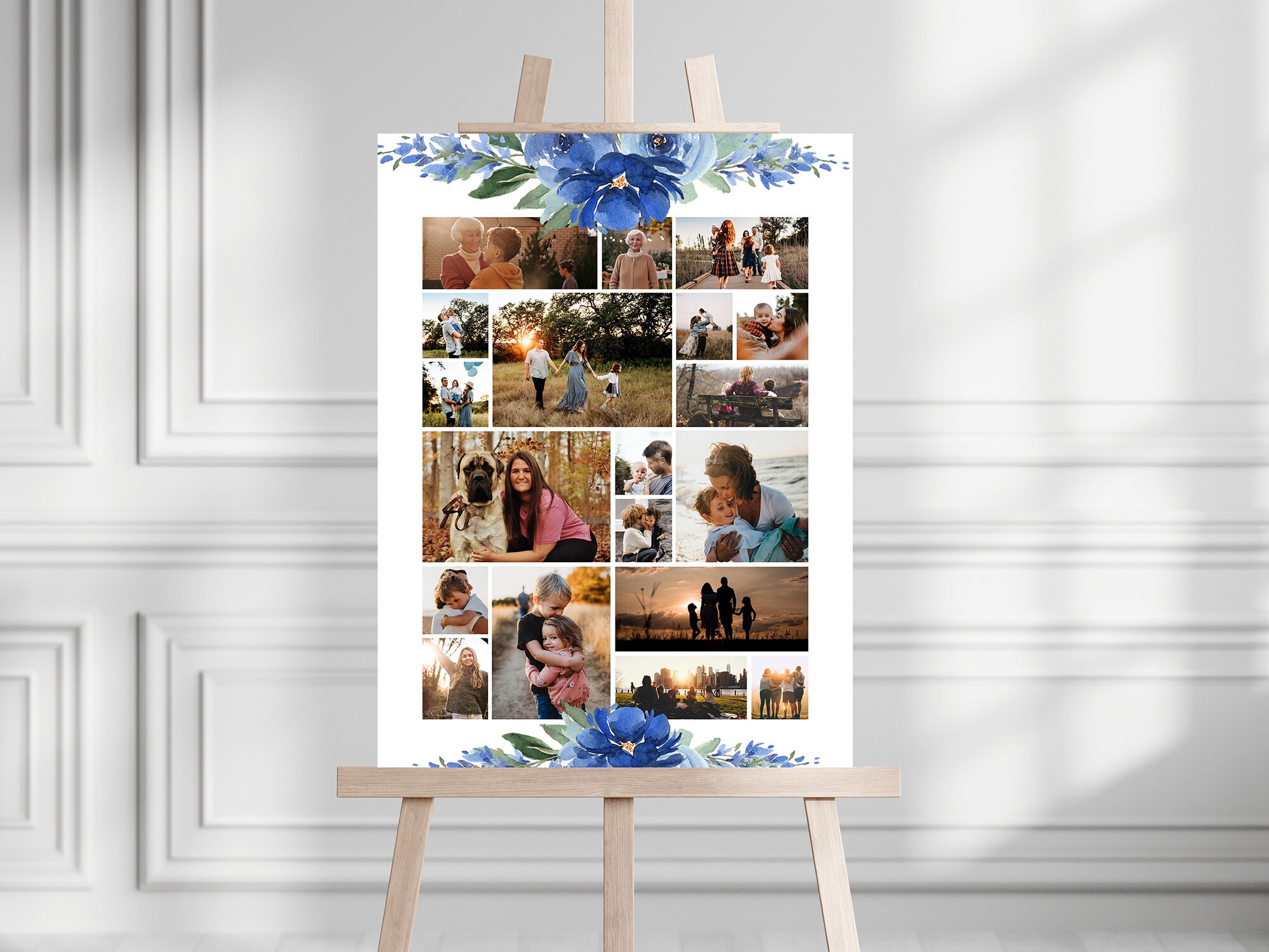 Funeral Collage Template, Set of 3 Funeral Photo Collage Bundle