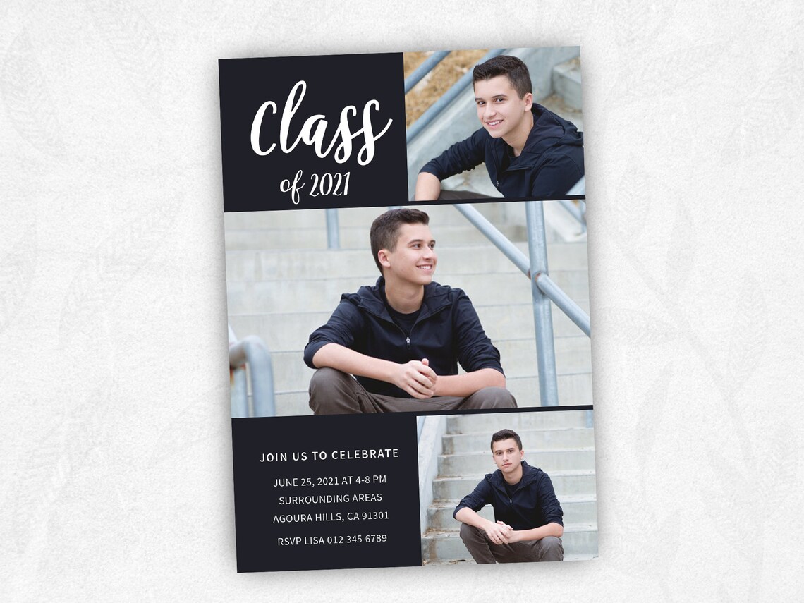 Senior Graduation Announcement Template Graduation Template - Etsy