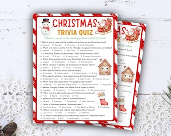 Kerstquiz, Kerstspelletjes voor het hele gezin, Leuke kerstspelletjes, Kerstfeestspelletjes voor op kantoor, Winterspel voor het hele gezin, Vakantiequiz