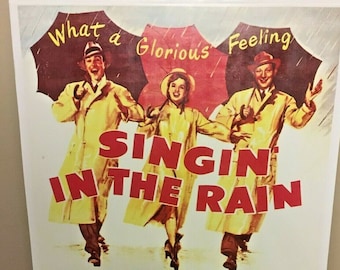SINGING in the RAIN Vintage Reprint 17×11 Gene Kelly Debbie Reynolds Poster Wall Decor