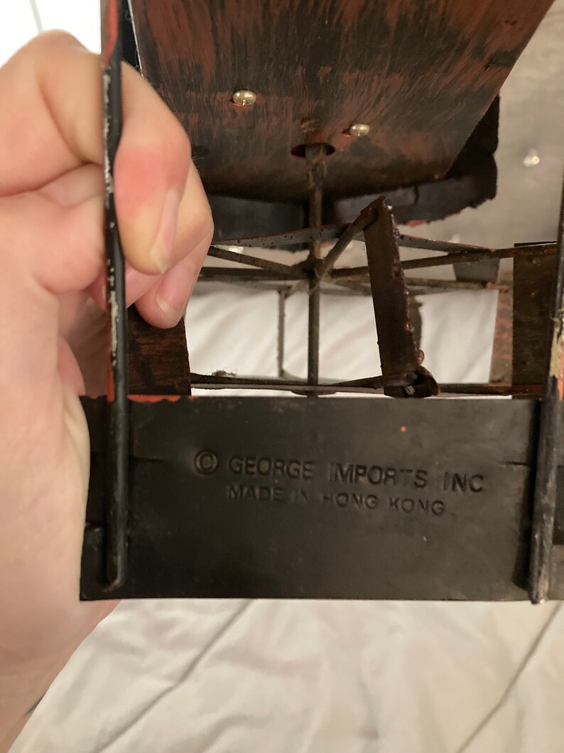 Vintage Tin Music Box Paddle Wheel Mill Plays Swanee River by Etsy