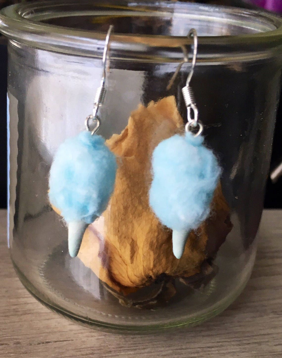 Cotton Candy Earrings Cotton Candy Necklace Food Jewelry Etsy
