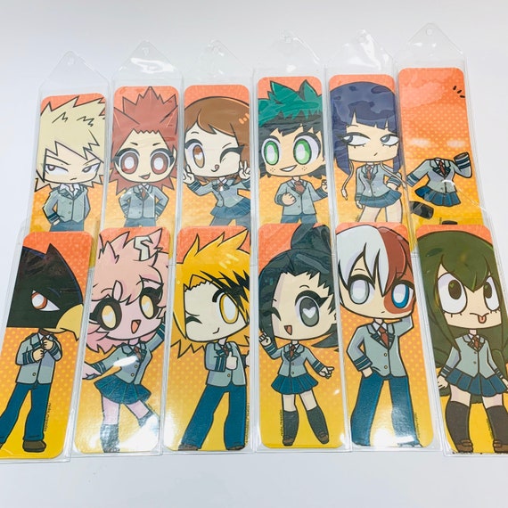 my hero academia bookmarks etsy