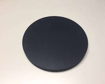 Black Urethane Sponge w/ Adhesive Backing 1/2" thick, 5 1/2" diameter