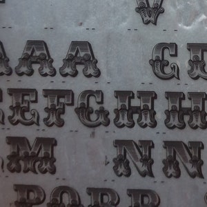 ROMANTIQUES (72pt) Letraset letras instantáneas vintage para transferir letras y números (elige el tamaño de fuente)