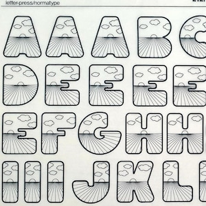 ASTRAL (96pt/120pt) Transferencias de letras y números vintage Mecanorma para frotar en seco