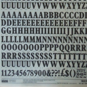 PLANTIN BOLD CONDENSED (60pt/48pt/42pt/36pt/30pt/24pt) Transferencias de letras instantáneas Letraset (elija el tamaño de fuente)