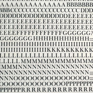 BASKERVILLE OLD FACE (24 puntos) Transferencias de letras instantáneas Mecanorma (elige el tamaño)