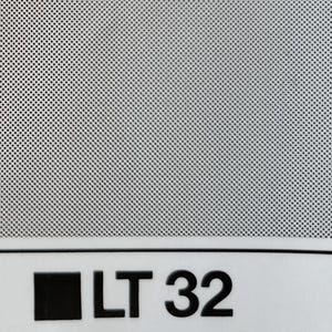 Peut inclure: Gros plan sur un motif gris à points. L'image comprend le texte "40%", "50 lignes/pouce", "19,75 lignes/cm" et "LT 32". Le motif est une fine grille de petits points.