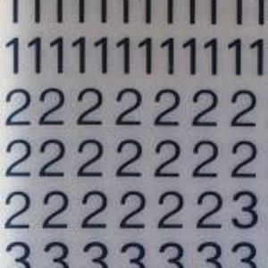 LINEA TONDO NERETTO Trasferimenti numerici (3,75/5,5 mm/6,5 mm) Trasferimenti lettere a secco ViBo Graphotype