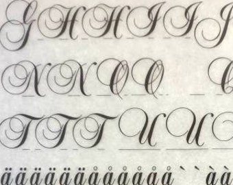 BALMORAL (72pt/60pt/42pt/36pt) Letragraphica Letraset vintage dry rub on letter/number transfers (choose font size)