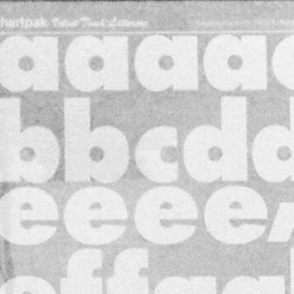 Chartpak Dry Letter Transfer Etsy