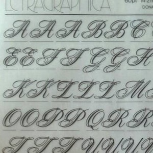 ARISTOCRAT (24pt/36pt/48pt/60pt) Letragraphica Letraset transferencia instantánea de letras (elija el tamaño)