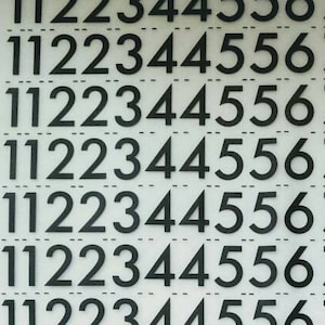 NÚMEROS / NÚMEROS vintage Letraset / Chartpak Mecanorma transferencias de números para frotar al instante (elige fuente / tamaño)