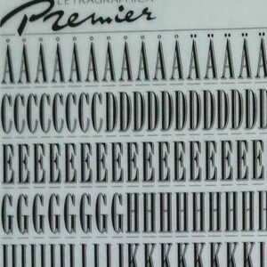 EXHIBICIÓN BORDEAUX (84pt) Transferencias de letras para frotar en seco Letraset de Letragraphica PREMIER