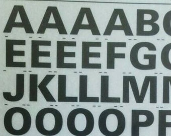 UNIVERS 75 (48pt/60pt/72pt) Letraset instant vintage dry rub on letter transfers (choose font size)