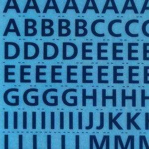 FRUTIGER 65 - Letraset vintage frote instantáneo en letras del alfabeto / transferencias de números (elija el tamaño de fuente 24pt/42pt/60pt)