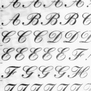 Transferencias de letras KUNSTLER (5,3 mm - 9,5 mm) Transferencias de letras para frotar en seco R41 (#SK)