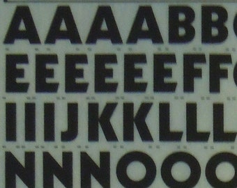 CABLE HEAVY - Letraset vintage instant rub on letter transfers (choose font size)