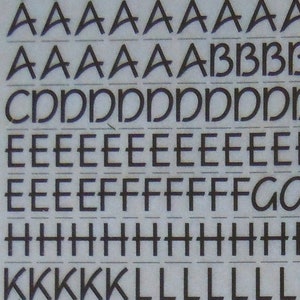 SQUIRE BOLD (42pt/60pt) Transferencias de letras instantáneas vintage con efecto frotado en seco de Letragraphica Letraset (elija el tamaño de fuente)
