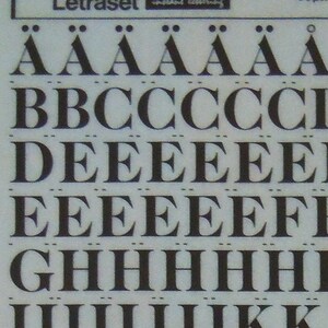 I.T.C CASLON BOLD 223 - Transferencias de letras instantáneas Letraset (elige el tamaño)