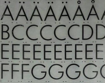 FUTURA BOOK (48pt) Letraset vintage instant dry rub on letter transfers alphabet (choose font size)