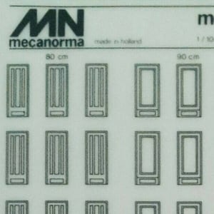 DOORS/WINDOWS Rub on pictures small Mecanorma architecture vintage rub on transfer symbols / pictures