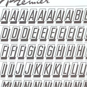 Mastercard (72pt/48pt) LETRAGRAPHICA PREMIER Letraset reiben auf Buchstabennummertransfers (Schriftgröße wählen)