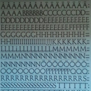 SHNEIDLER OLD STYLE - Transferencias instantáneas de letras vintage de Letragraphica Letraset (elige el tamaño de fuente)