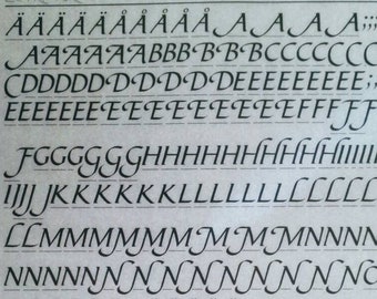 BIBLE SCRIPT (30pt/36pt/48pt/60pt) Letragraphica Letraset Vintage