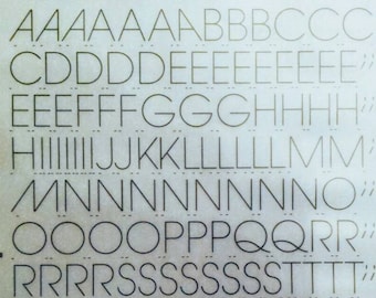 AVANT GARDE Gothic X-Light (72pt/24pt) Letraset instant rub on letter transfers (choose font size)