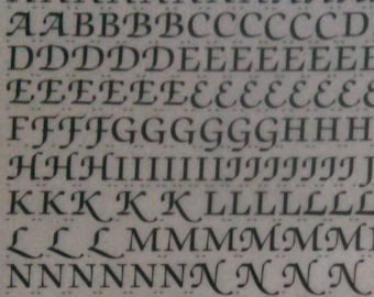 ITC ZAPF CHANCERY Demi (48pt/30pt) Letraset vintage dry rub on letter transfers  (choose font size)