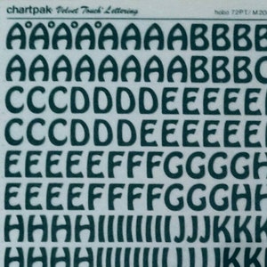 HOBO (72pt) Chartpak letra/número vintage esfregar a seco em transferências