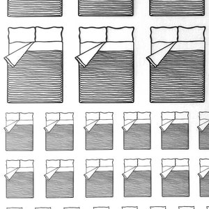 BEDS / SLEEPING BAGS Letraset architecture Small Letraset vintage rub on transfer symbols / pictures