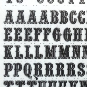 QUENTIN (72pt) Transferencias de letras y números para frotar con Letraset (elija el tamaño de fuente)