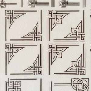 DECORATIVE CORNERS - Letraset vintage rub on transfer symbols (choose style)