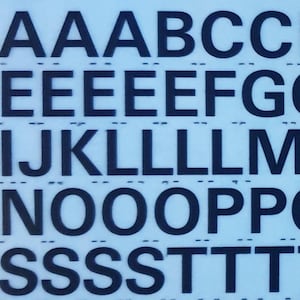 UNIVERS 65 (24pt/36pt/48pt/60pt/72pt) Letraset transferência instantânea de letras (escolha o tamanho da fonte)