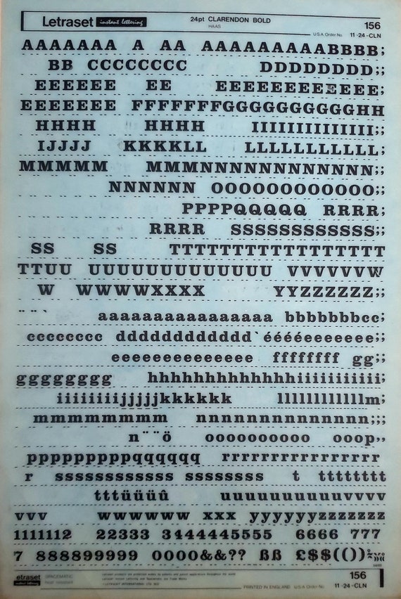 CLARENDON BOLD (28pt/42pt/48pt/60pt) レトラセット ヴィンテージ