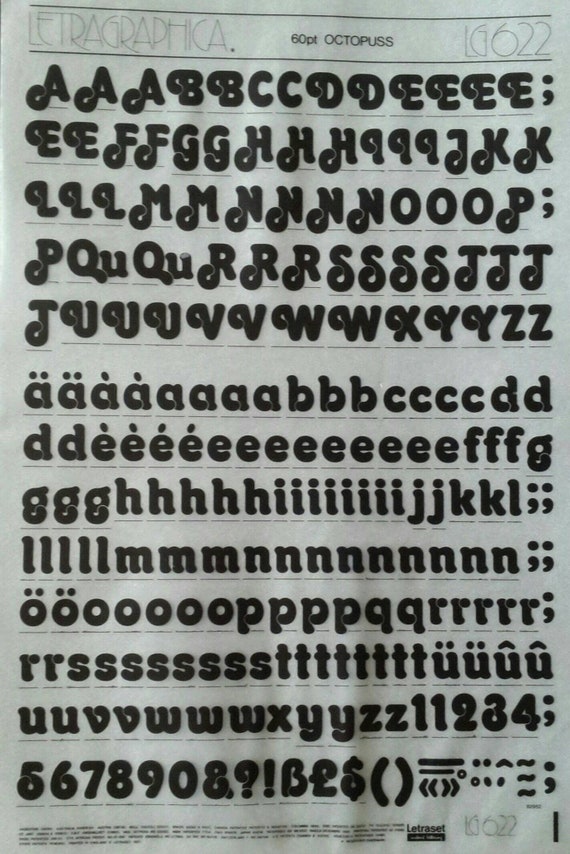 Stamping Craft Supplies & Tools choose size Letraset Letragraphica dry ...