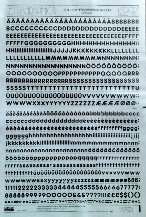 フランクフルター ミディアム (72pt) レトラグラフィカ レトラセット